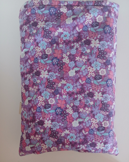 Pochette de protection pour livre : fleur violette