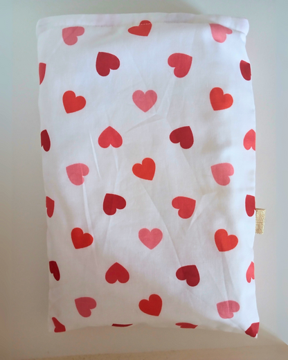 Pochette de protection pour livre : coeur